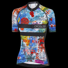 Load image into Gallery viewer, Cycology Rock &amp; Roll Womens Cycling Jersey-White