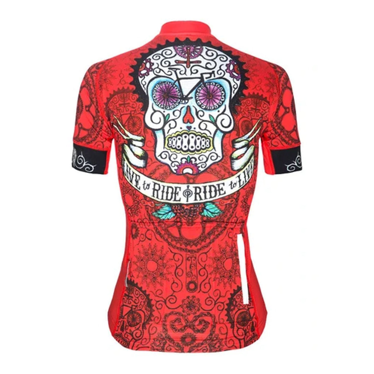 Cycology Clothing fashion Womens Cycling Top Skulls Biking Jersey Medium Day of Living