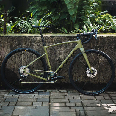 Ceepo Rindo - Colour Matt Green Complete Bike GRX 400-600