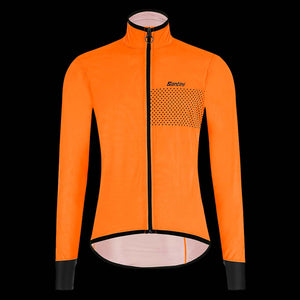 Santini Guard Nimbus Rain Jacket (Orange)