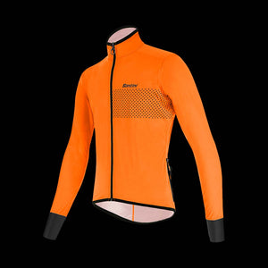 Santini Guard Nimbus Rain Jacket (Orange)