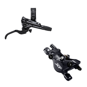 Shimano Deore XT Hydraulic Brake Lever BL-M8100 (Right) with Brake Caliper BR-M8100 (Rear)-Metal Pads