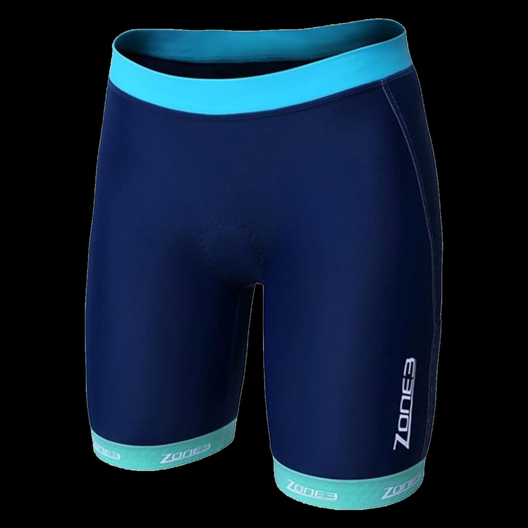 Zone3 Womens Lava Long Distance Trishort (Navy White Teal)
