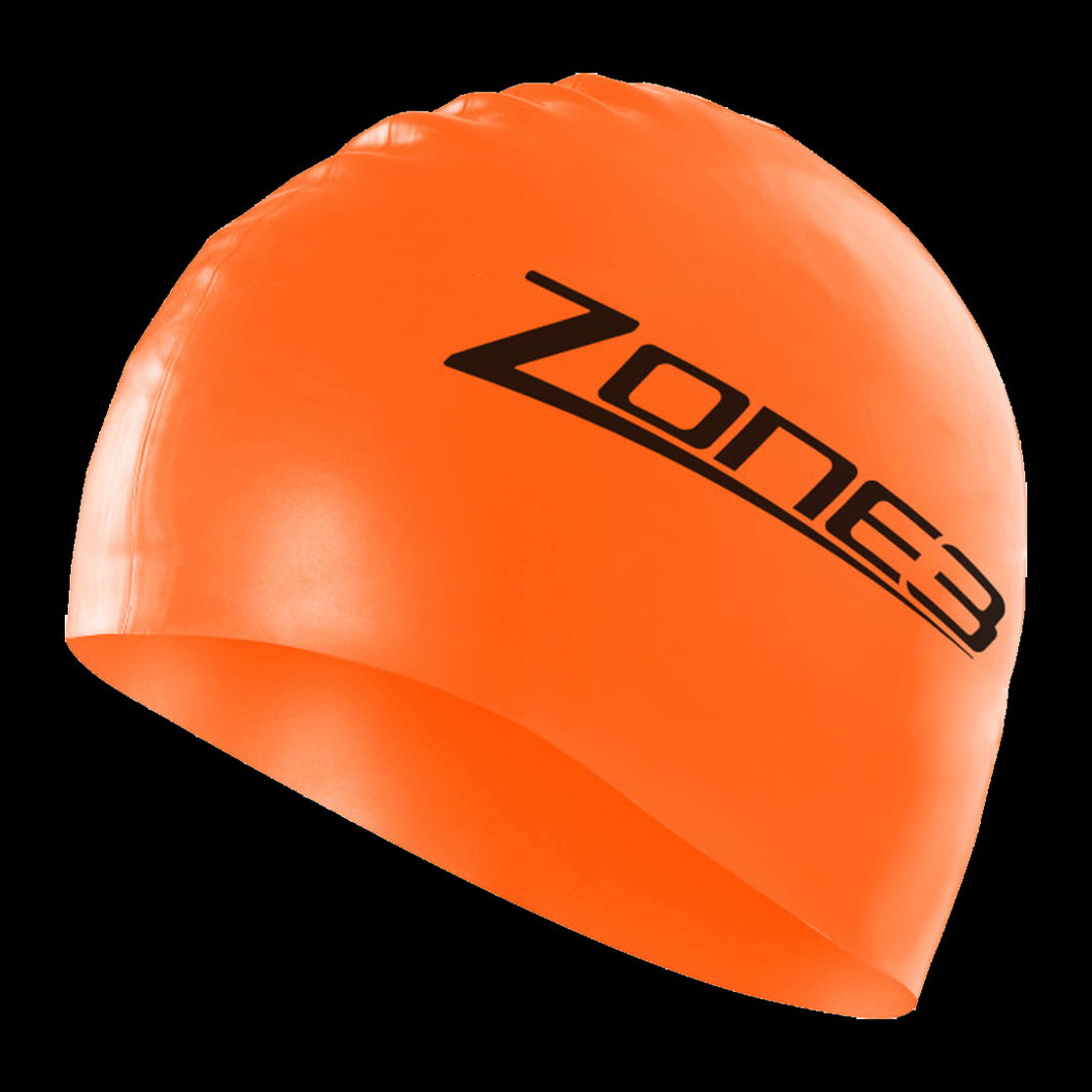 Zone3 Silicon Swimming Cap (Oragne)