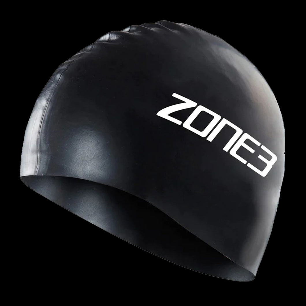 Zone3 Silicon Swimming Cap (Black)
