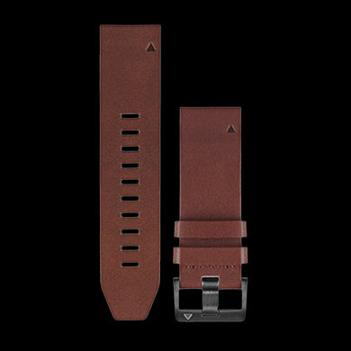 Quick Fit 22 Watch Band - Premium Leather Colour Brown
