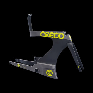 Ceepo Shadow - Colour Grey Yellow (Frameset, Fork, Seatpost ONLY) - Medium