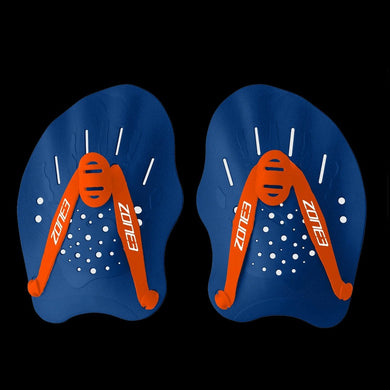 Zone3 Ergo Swim Training Hand Paddles For Swiming Blue Orange
