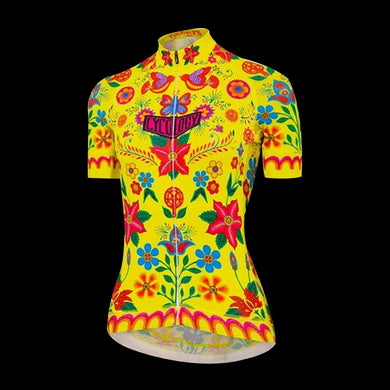 Cycology Frida (Yellow) Women's Jersey - Best Cycling Jersey In India