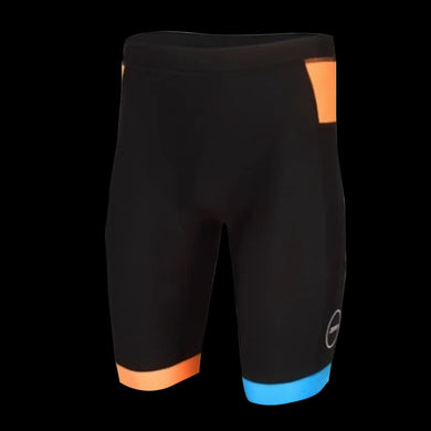 Zone3 Women's Lava Tri Shorts- Limited Edition- Black White Orange Blue