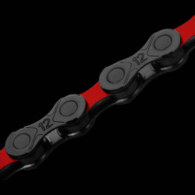 KMC DLC Series 12 Speed Chain (Black/Red)
