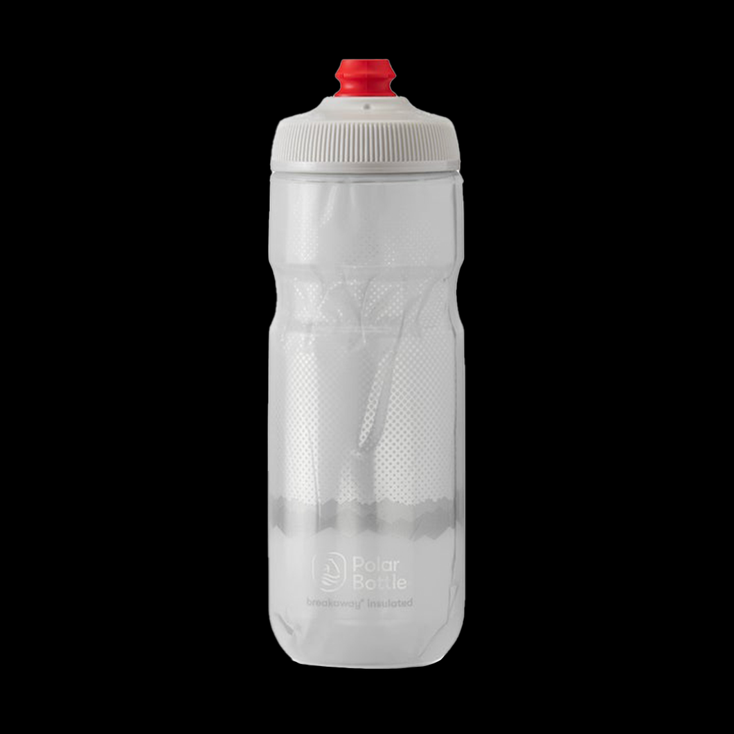 Polar Insulated Ridge Bottle 590ml (White Silver)