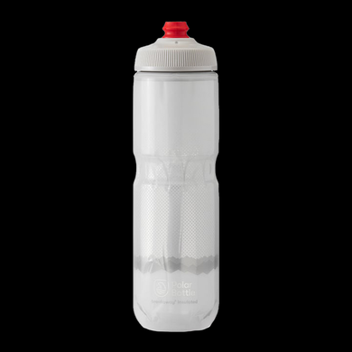 Polar Insulated Ridge Bottle 710ml (White Silver)