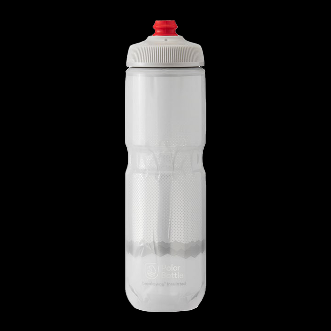 Polar Insulated Ridge Bottle 710ml (White Silver)